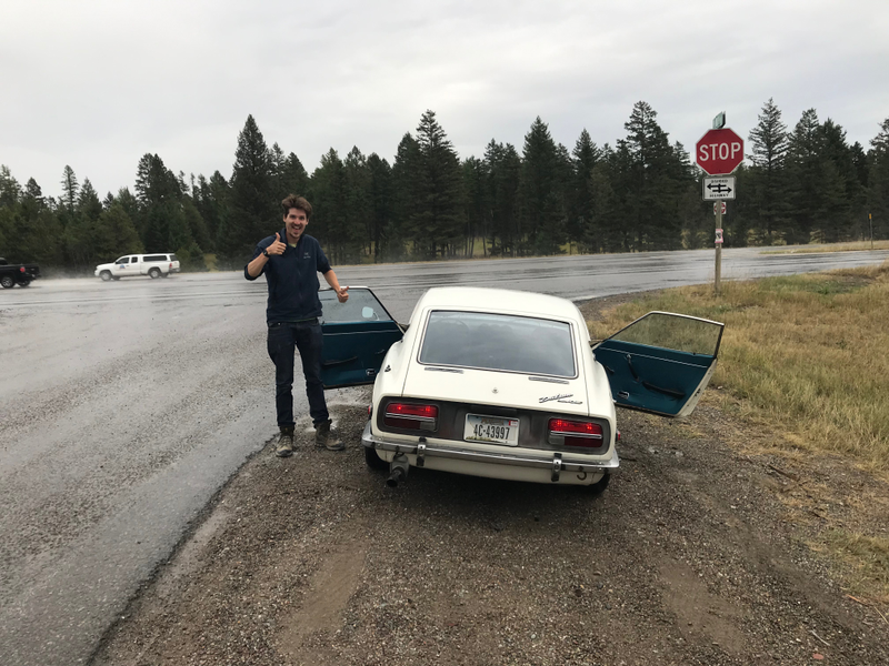 Area man drives old car and rejoices